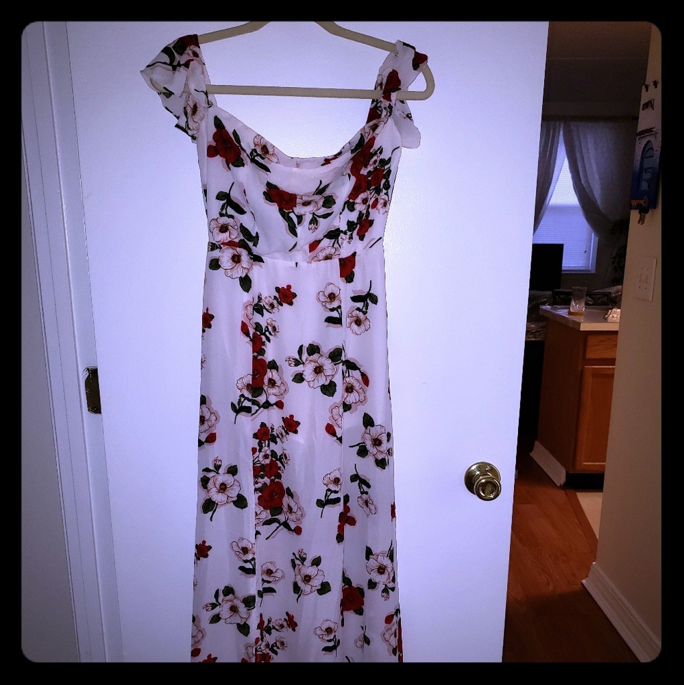 Long flower dress